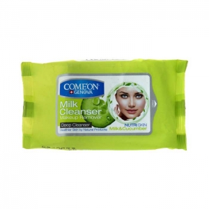 دستمال مرطوب کامان شیرپاکن بسته 20 عددی